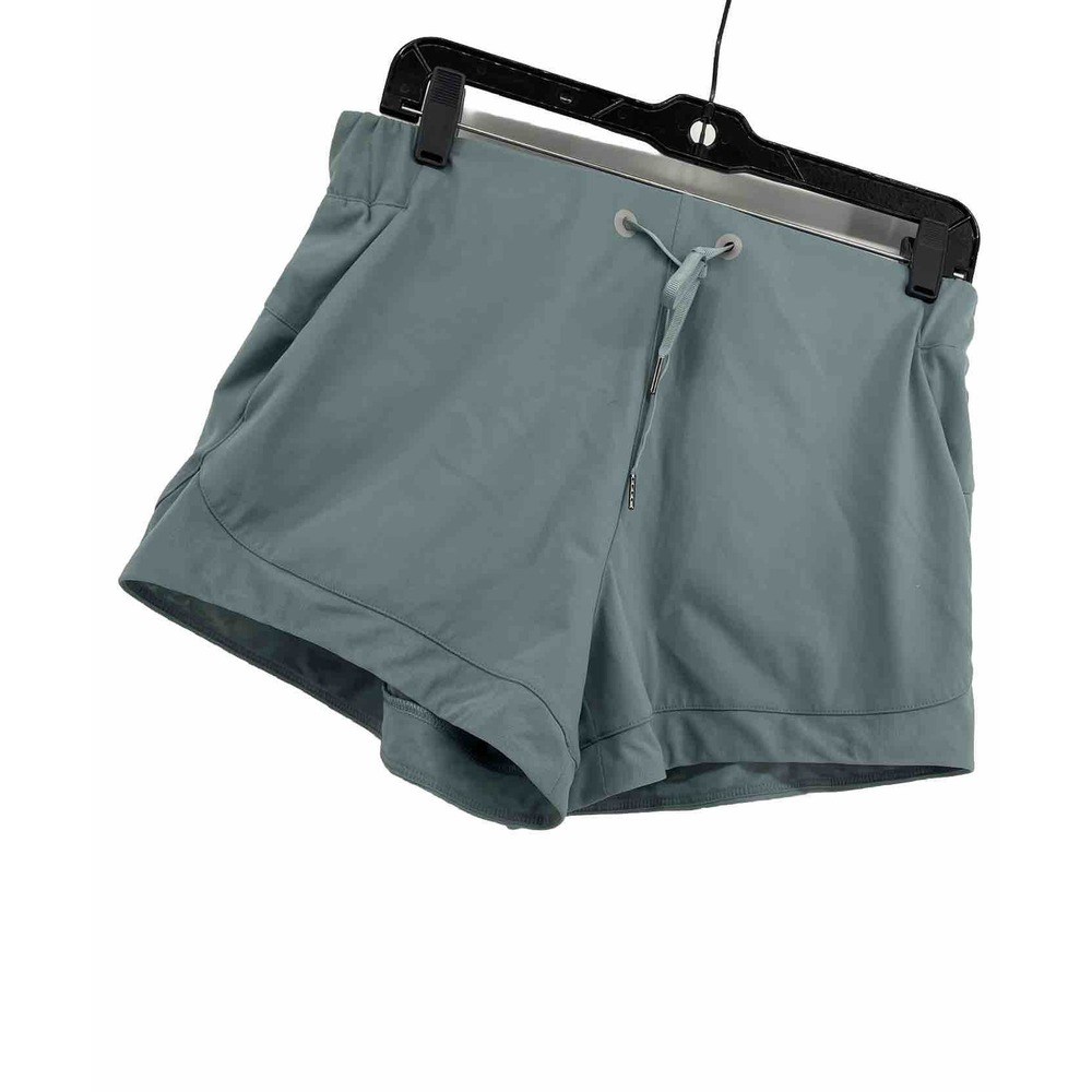 Southern‎ Athletica Gym Shorts Womens Large Blue Green Buttery Soft Workout